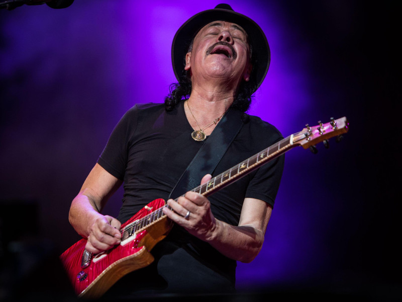 EXW8XP Locarno, Switzerland 10st July, 2015. Carlos Santana performs live at Moon And Stars © Roberto Finizio/Alamy Live News