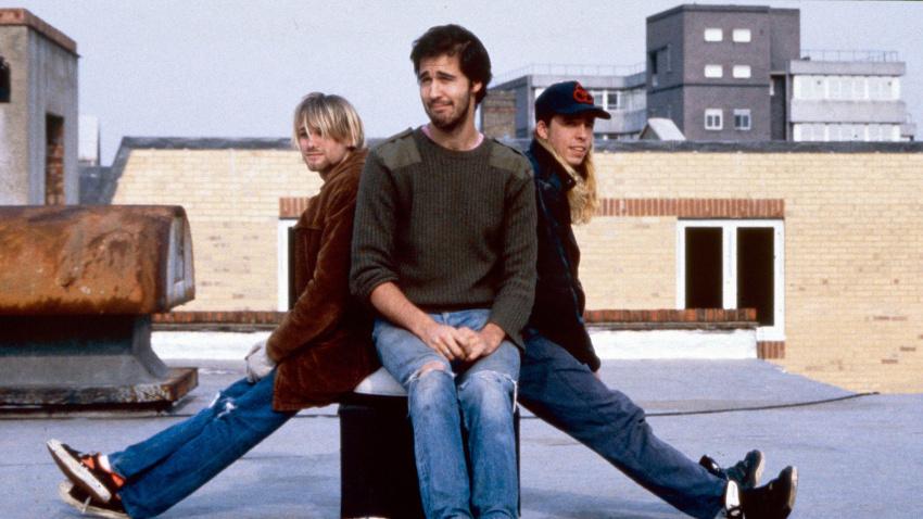 2MYD1A6 London, UK. Nirvana was an American rock band that was formed by singer/guitarist Kurt Cobain (Died in 1994) and bassist Krist Novoselic in Aberdeen, Washington in 1987. In picture: Kurt Cobain, Dave Grohl and Krist Novoselic. Circa 1990s. Ref: LMK11-40003LD-310712  *WEBSITE AND DIGITAL USAGE WILL INCUR FEES*