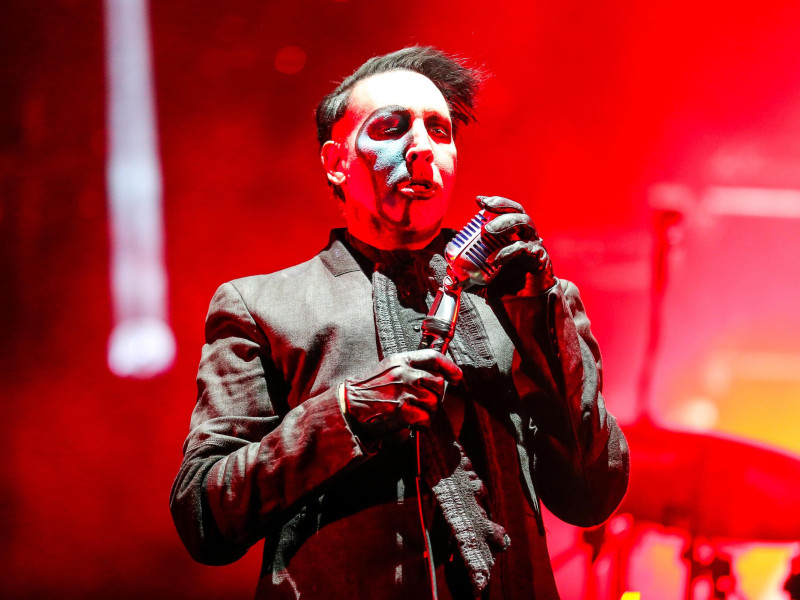 EW9YCW Marilyn Manson performs as part of the 2015 Carolina Rebellion festival at the Charlotte Motor Speedway in Charlotte, NC.