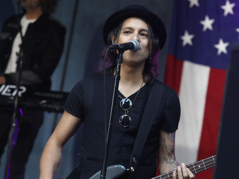 2JJ316K July 22, 2022, New York, New York, USA: Guitarist LUIS MALDONADO from the band Foreigner performs on a??Fox and Friendsa?? as part of the All American Concert Series held at outside Fox Studios. (Credit Image: © Nancy Kaszerman/ZUMA Press Wire)