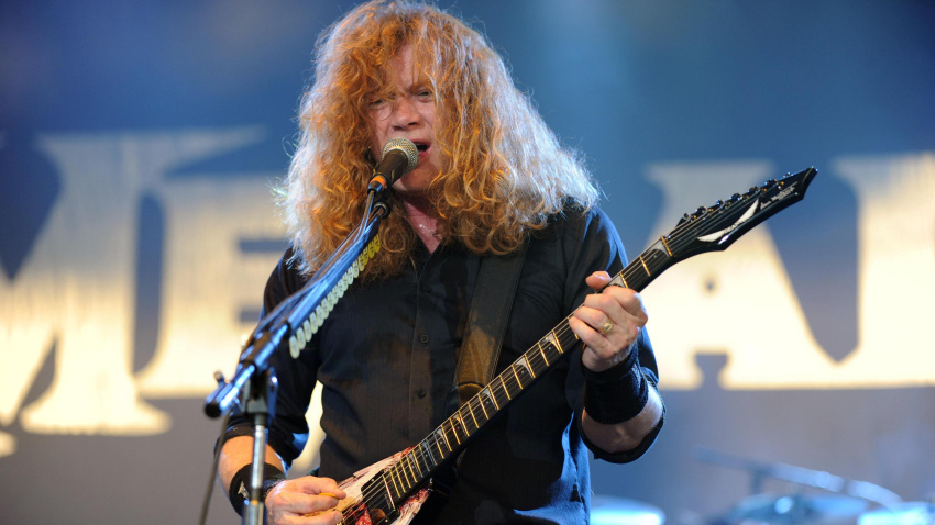 CE1M62 Aug. 10, 2011 - Dallas, Texas, U.S - Lead Singer Dave Mustaine of the Heavy Metal Rock Band Megadeth performs live on stage at the Rockstar Energy Drink Mayhem Festival at the Gexa Energy Pavillion in Dallas, Texas (Credit Image: © Albert Pena/Southcreek Global/ZUMAPRESS.com)