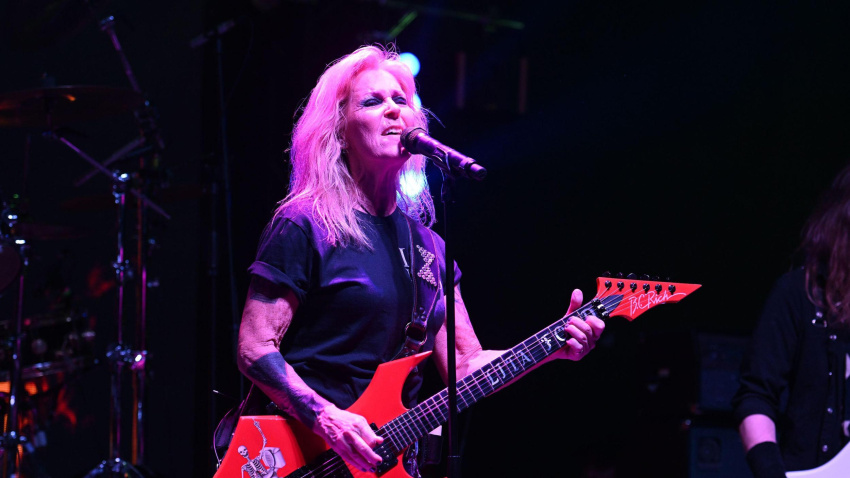 2WDP14T West Palm Beach, FL, USA. 20th Jan, 2024. Lita Ford performs at Banyan Live on January 20, 2024 in West Palm Beach Florida. Credit: Mpi04/Media Punch/Alamy Live News