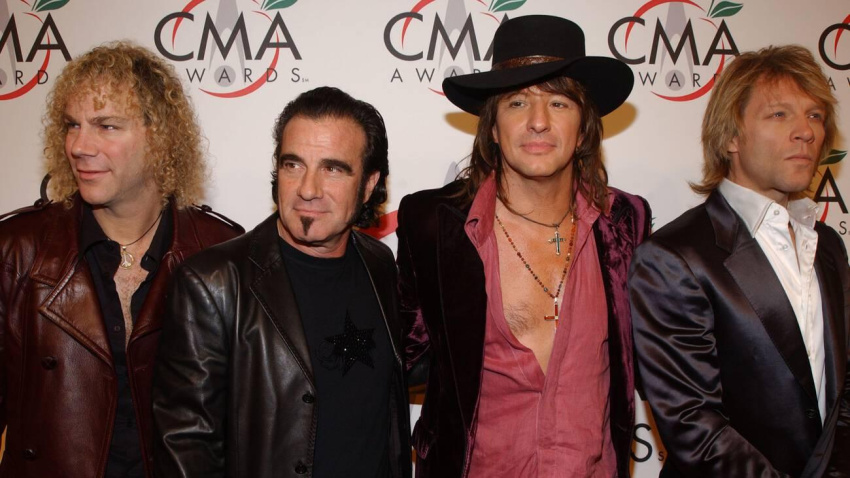 3DET0N6 3DET0N6 15 November 2005 - New York, New York - David Bryan, Tico Torres, Richie Sambora and Jon Bon Jovi of Bon Jovi. 39th Annual CMA Awards held at Madison Square Garden. Photo Credit: George Shepherd/AdMedia