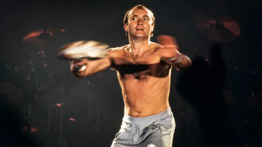 2E99GRG ARNHEM, THE NETHERLANDS - SEPT 05, 1978: Phil Collins live on stage with his band Genesis in the Netherlands.