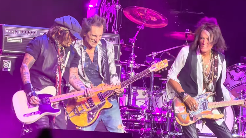 Hollywood Vampires recibe a Ronnie Wood (The Rolling Stones) en su primer concierto en más de tres años