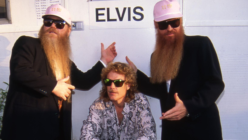 AGE9J6 ZZ TOP about 2001 with Frank beard in centre
