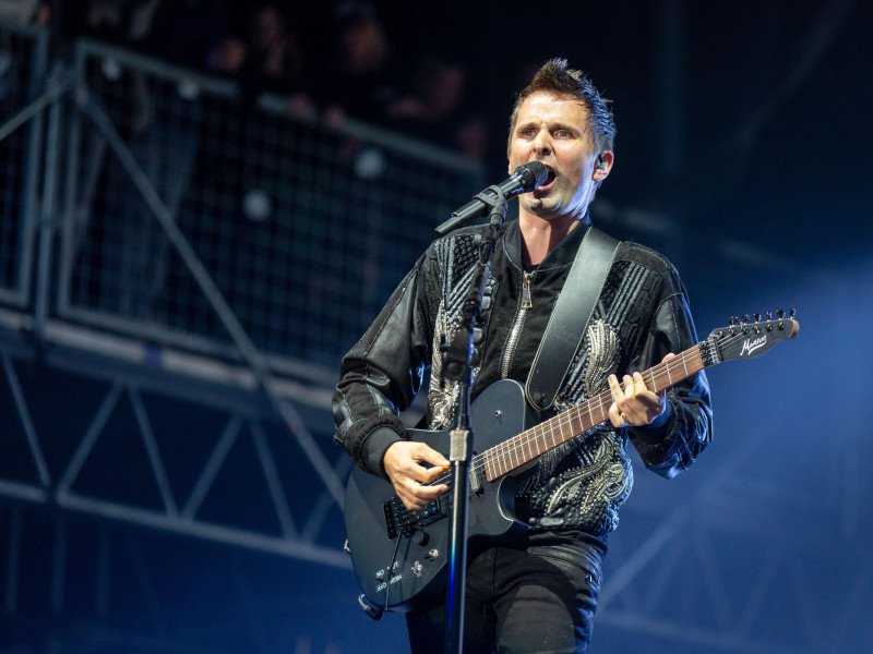MT92FX Napa, California, USA. 25th May, 2018. MATT BELLAMY of Muse during BottleRock Music Festival at Napa Valley Expo in Napa, California Credit: Daniel DeSlover/ZUMA Wire/Alamy Live News