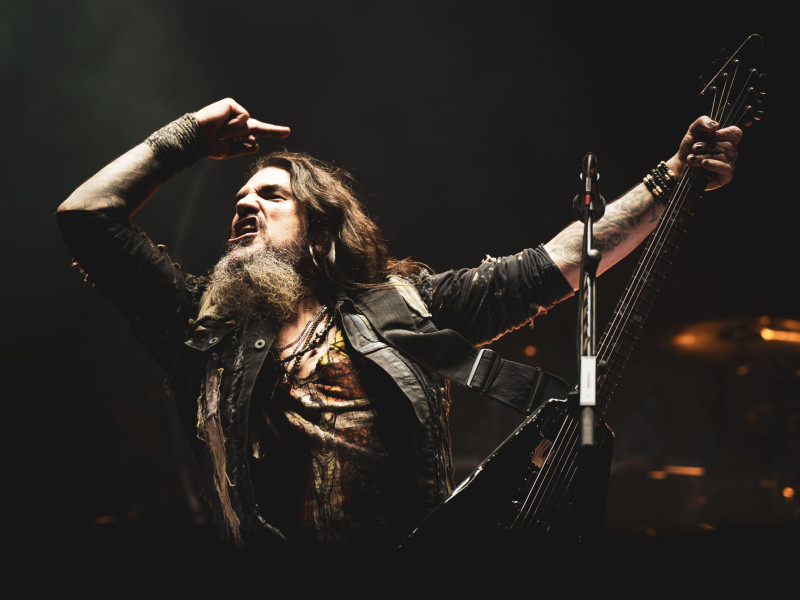 2XG3GFM DENMARK COPENAGHEN, COPENHELL FESTIVAL JUNE 19TH: Robb Flynn (real name Lawrence Matthew Cardine) singer and guitarist of the American metal band Machine Head, performing live on stage at the Copenhell Festival 2024