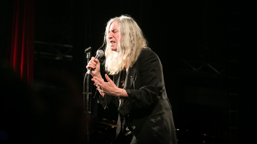 FB13NR Patti Smith live at Le Trianon as part of the Pathway to Paris event.