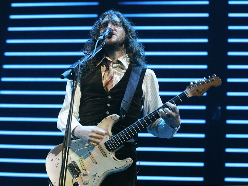 2HBJXBC John Frusciante of Red Hot Chili Peppers live on stage.