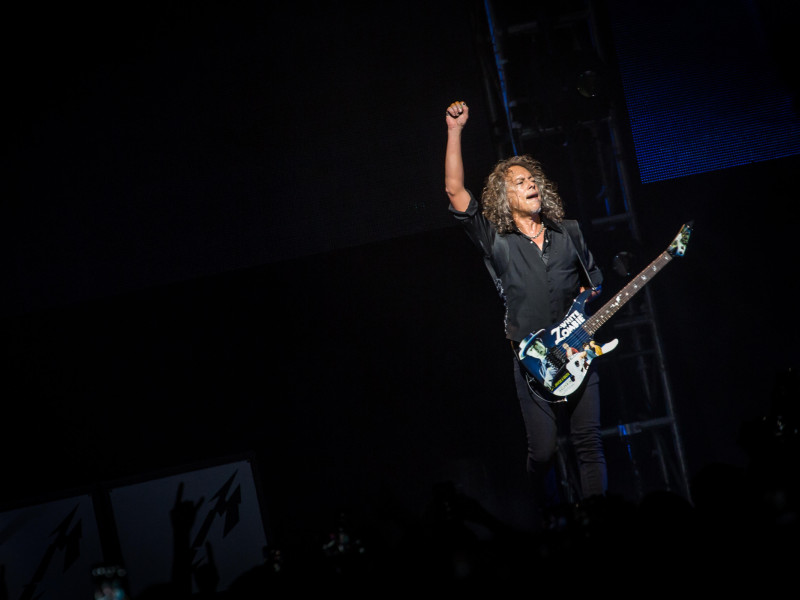 HX3G8F Hong Kong, China. 20th January,2017. Kirk Hammett of Metallica performs at AsiaWorld-Expo in Hong Kong.