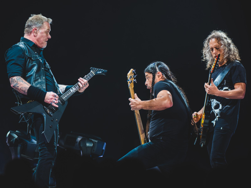 M96Y4X Italy:The american band Metallica performing live on stage in Torino, for the "Worldwired" tour concert. Photo: Alessandro Bosio/Alamy Live News