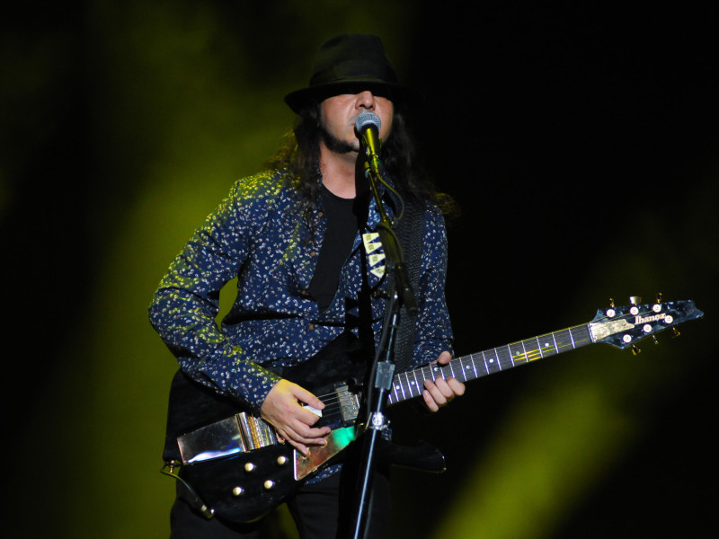 WAHYAH Rio de Janeiro, September 25, 2015. Guitarrist Daron Malakian of System Of A Down Band during presentation at Rock in Rio 2015 in Rio de Janeiro, Braz