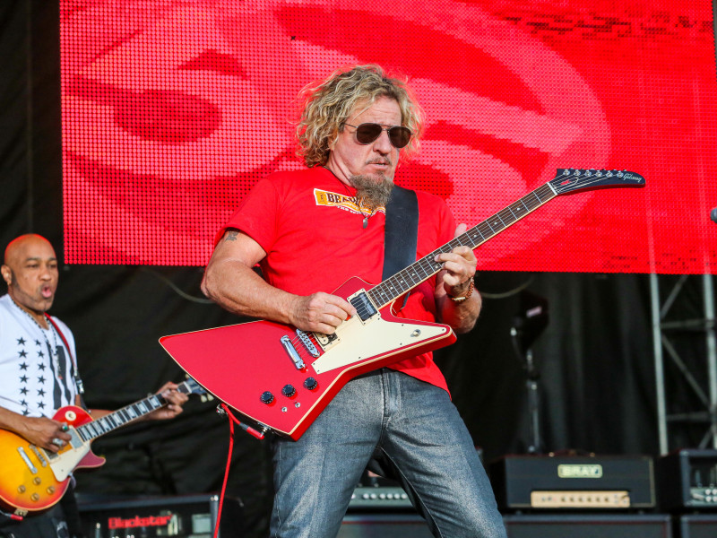 EW9Y2X Sammy Hagar performs at the 2015 Carolina Rebellion festival at the Charlotte Motor Speedway in Charlotte, NC.