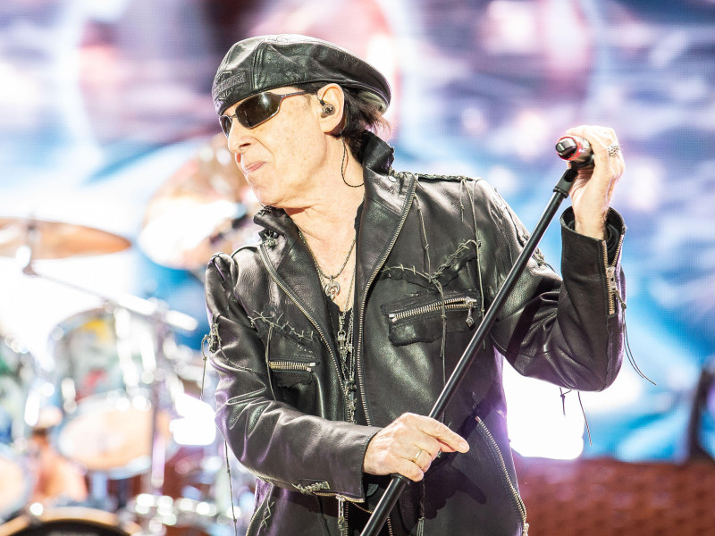 2JF86JW Klaus Meine of rock band Scorpions performing live in Sweden
