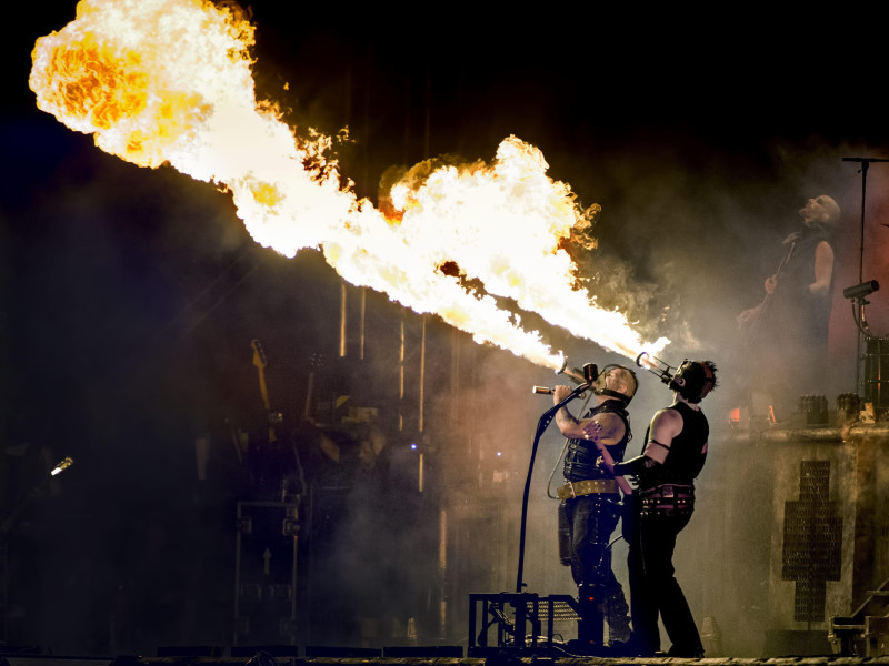 2GJ80Y8 NORRKA?PING 20130627Rammstein perform at Bravalla Festival 2013 in Norrkoping, Sweden on Thursday.Foto: Claudio Bresciani / SCANPIX / Kod 10090