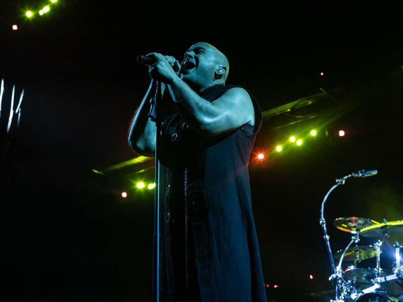 3B6F29K February 29, 2024, Austin, Texas: Heavy Metal superstars Disturbed perform a sold-out concert at the Moody Center in Austin, Texas on on February 29th, 2024 (02/29/24).  Photo of DAVID DRAIMAN. (Credit Image: © Michael Mullenix/ZUMA Press Wire)