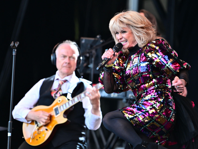 2XM9M1R Beauly, Inverness, Scotland. Thursday 26th July, 2024. Toya and Robert Fripp on stage at the Belladrum Festival.Credit, Brian Anderson. Credit: Brian Anderson/Alamy Live News