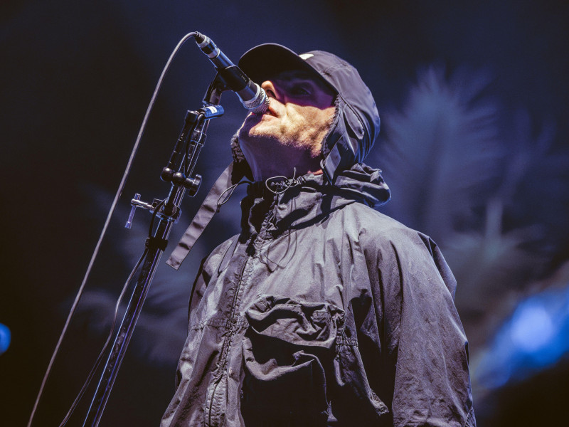 2XXJX16 23rd August 2024, Leeds, UK: Oasis frontman Liam Gallagher headlines the first night of Leeds Festival 2024, as rumours swirl that the band are on the cusp of announcing a reunion tour. Photo: Thomas Jackson / Alamy Live News