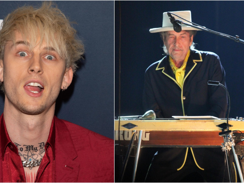 Machine Gun Kelly (izquierda) y Bob Dylan (derecha)... por si había dudas