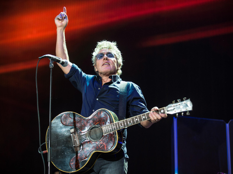H4K191 Oct. 16, 2016, Indio, California, USA. 14th Oct, 2016. Roger Daltrey of The Who performs live at Desert Trip Festival. © Jerome Brunet/ZUMA Wire/Alamy Live News
