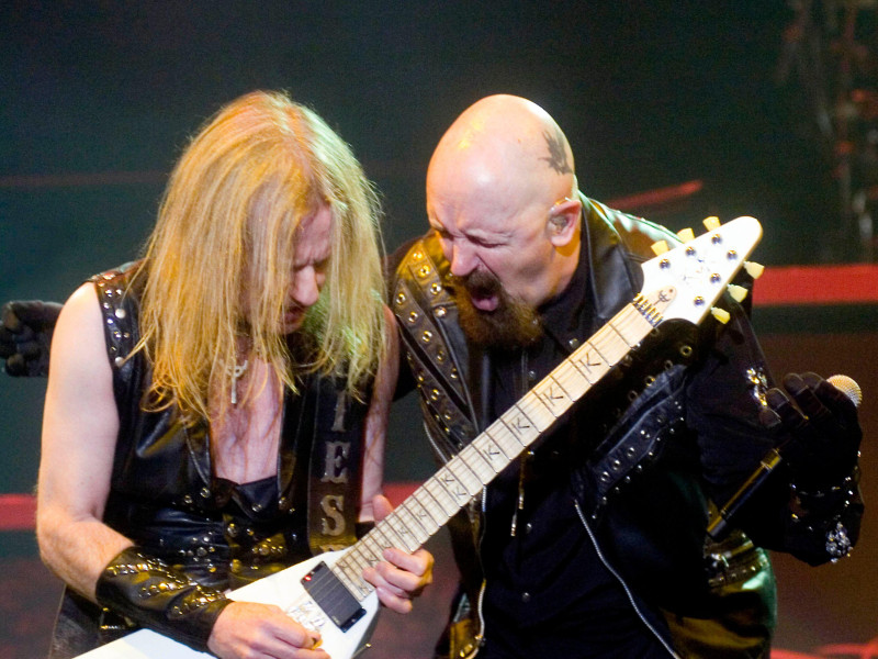 KK Downing y Rob Halford