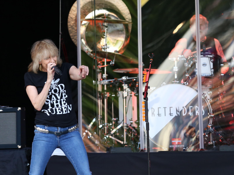 M29KDT Chrissie Hynde and The Pretenders perform on The Main Stage at The Cornbury Music Festival 2017 - [credit: Andy Trevaskis
