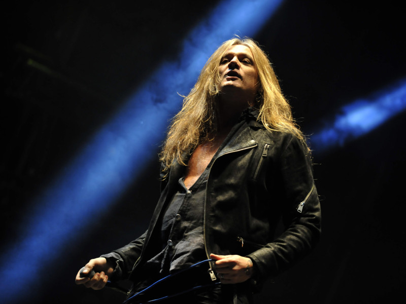 E4KK2A Canadian singer Sebastian Bach performs at the music festival Masters of Rock on July 13, 2014 in Vizovice, Czech Republic. (CTK Photo/Dalibor Gluck)
