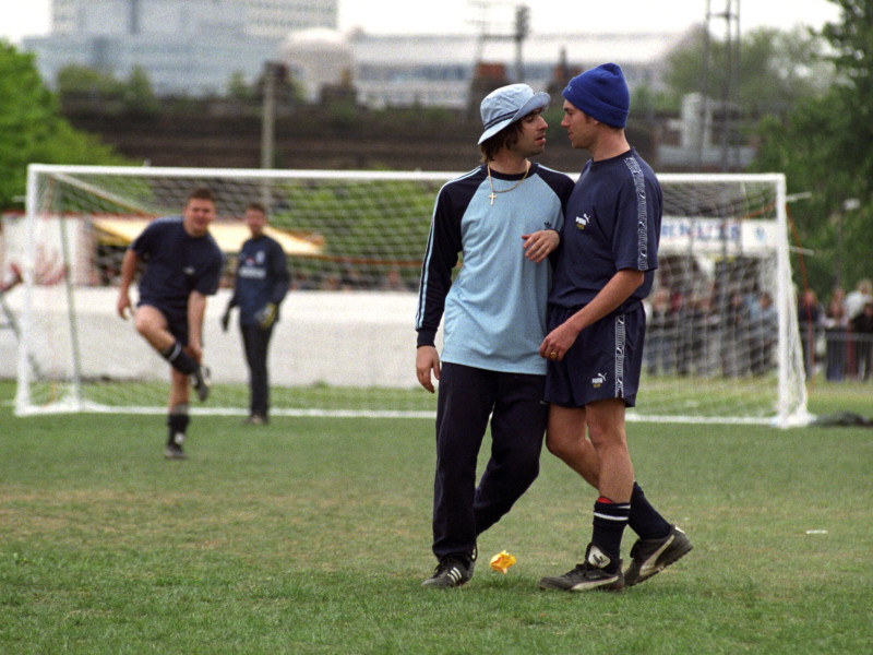 G8BCG6 Soccer Six Charity Football Tournament - Liam Gallagher - Mile End Stadium