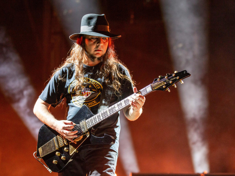 T9K58E May 17, 2019 - Columbus, Ohio, U.S - DARON MALAKIAN of System of a Down during the Sonic Temple Music Festival at the MAPFRE Stadium in Columbus, Ohio (Credit Image: © Daniel DeSlover/ZUMA Wire)