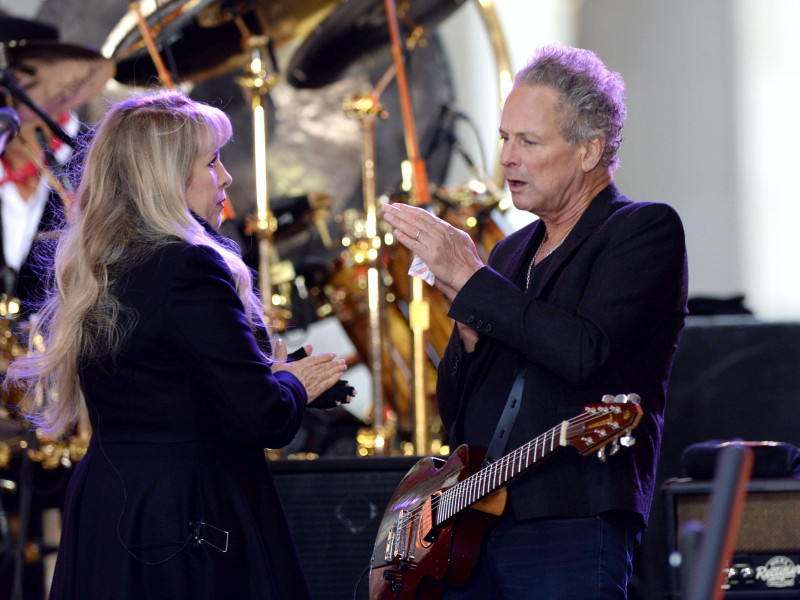 3AF4GYA Stevie Nicks and Lindsey Buckingham of Fleetwood Mac performs on NBC's 'Today' Show in New York City - 09 October 2014