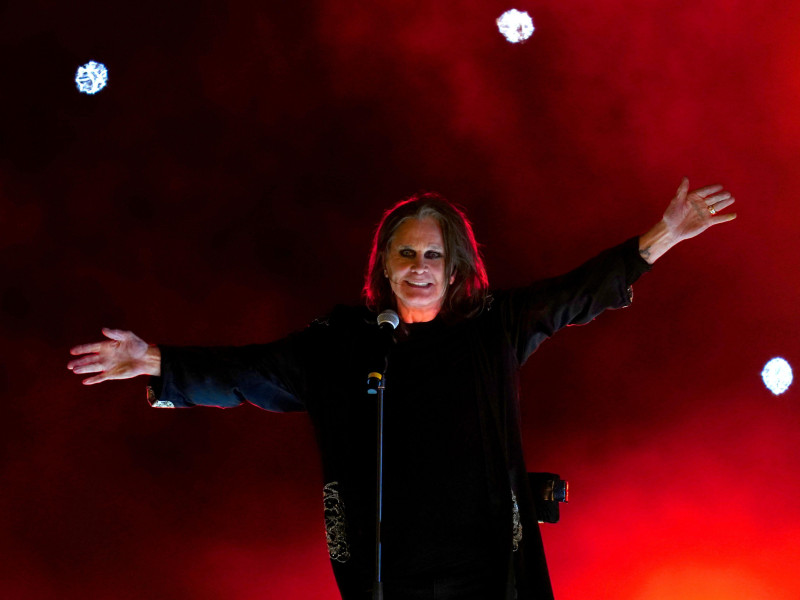 2JN3CPY Ozzy Osbourne performs on stage during the Closing Ceremony for the 2022 Commonwealth Games at the Alexander Stadium in Birmingham. Picture date: Monday August 8, 2022.