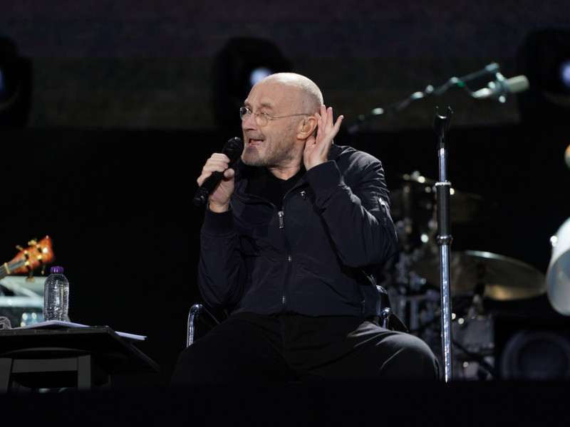 2H9JM07 Phil Collins performing live in the headline slot on the Great Oak stage as part of the 2017 British Summer Time (BST) Festival in Hyde Park in London. Photo date: Friday, June 30, 2017. Photo credit should read: Richard Gray/EMPICS Entertainment.
