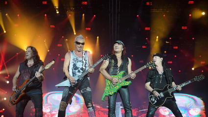 2A35MKD Rio de Janeiro, Brazil, October 4, 2019.Scorpions rock band during a Rock in Rio concert in Rio de Janeiro.
