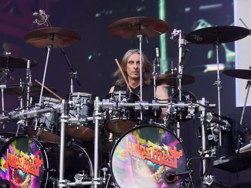 3BP4W20 Scott Travis von Judas Priest live beim 'Scorpions & Friends Coming Home'-Jubilaumskonzert in der Heinz von Heiden Arena. Hannover, 05.07.2025