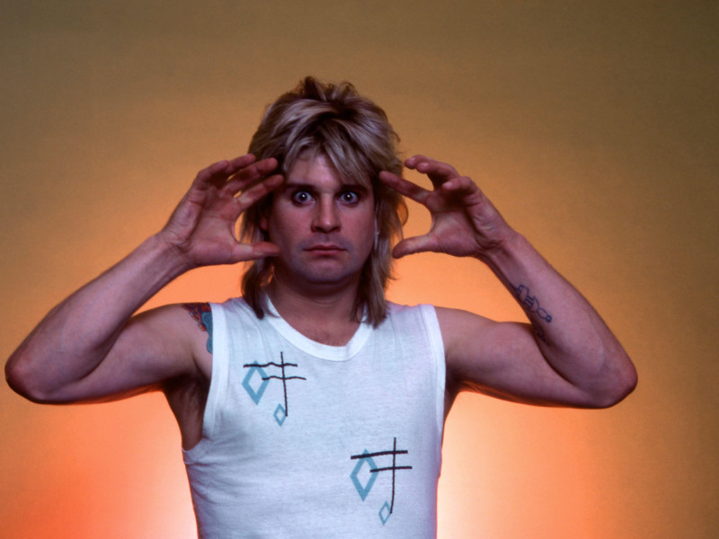 2EF4A4M DETROIT, MI - MARCH 6:  English vocalist, songwriter, actor and reality television star Ozzy Osbourne poses for a studio portrait on March 6, 1984 at Joe Louis Arena in Detroit, Michigan.  Credit: Ross Marino Archive / MediaPunch