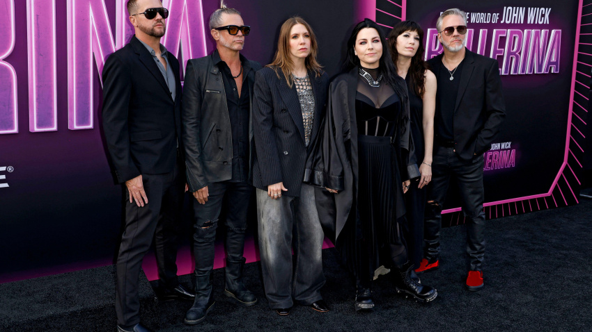 3BGGH2H Tim McCord, Will Hunt, Gast, Amy Lee, Emma Anzai, Emma Anzai, Troy McLawhorn (Evanescence) beim Special Screening des Kinofilms 'From the World of John Wick: Ballerina' im TCL Chinese Theater. Los Angeles, 03.06.2025