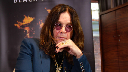 2C4M4G0 RIO DE JANEIRO, 08.10.2013: Ozzy Osbourne & Geezer Butler answer an interiview before Black Sabbath's show to presente "13"  (Nestor J. Beremblum)