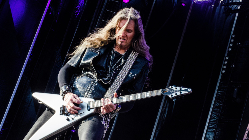 2XKGB51 Joel Hoekstra of Accept performing at Release Athens Festival in Plateia Nerou / Greece, July 2024
