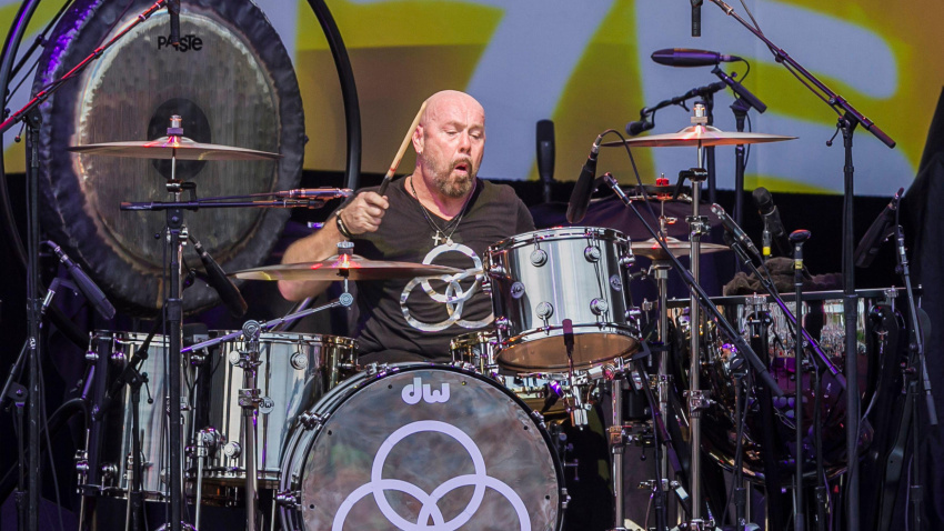 2BBMTPN Drummer Jason Bonham, son of legendary drummer John Bonham,  performs at Ascend Amphitheater in Nashville, TN.