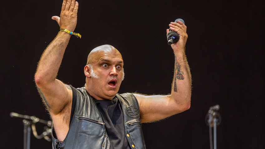 2GJC6MT  NORJE 2019-06-06Blaze Bayley at Sweden Rock Festival 2019.Foto: Peo Moller / TT / kod 11193 ***