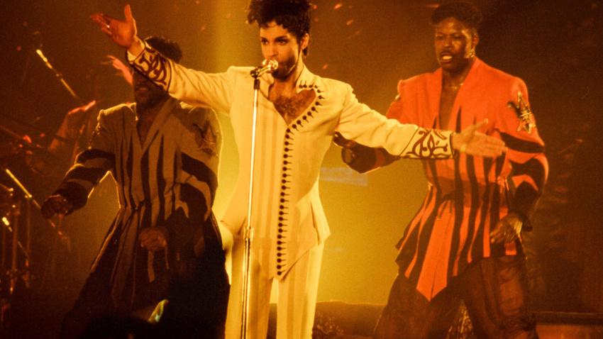 2YJ599G The american singer and composer Prince performing live in Ghent in 1992 |Le chanteur, compositeur,.. Prince en concert a Gand en 1992