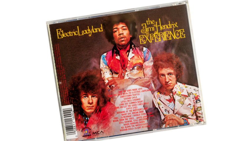 G1PMRD Rear cover of Electric Ladyland by the Jimi Hendrix Experience. Released in 1968 by Reprise Records.
