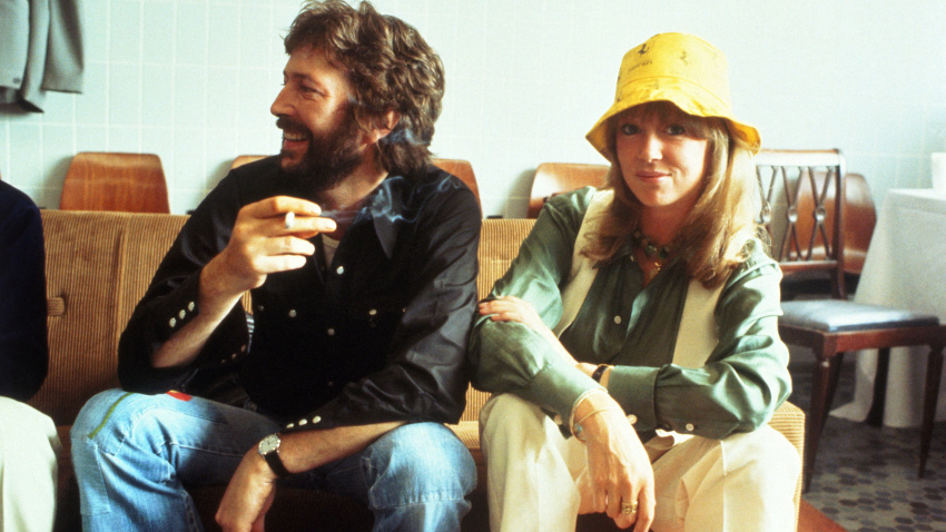 B3NHBX ERIOC CLAPTON and  Pattie Boyd in 1978
