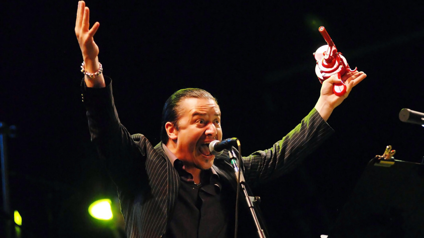 WB75DN Rio de Janeiro, Brazil, September 24, 2011.Vocalist Mike Patton of Faith no More during his show at Rock in Rio in the city of Rio de Janeiro.