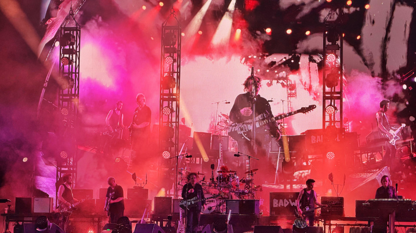 3F07219 The Cure at Blackweir Fields, Cardiff, 24th June 2026, playing to a crowd of 35000 people.