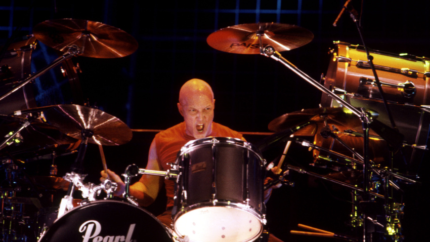 B3MRHH AC/DC UK rock group with Chris Slade