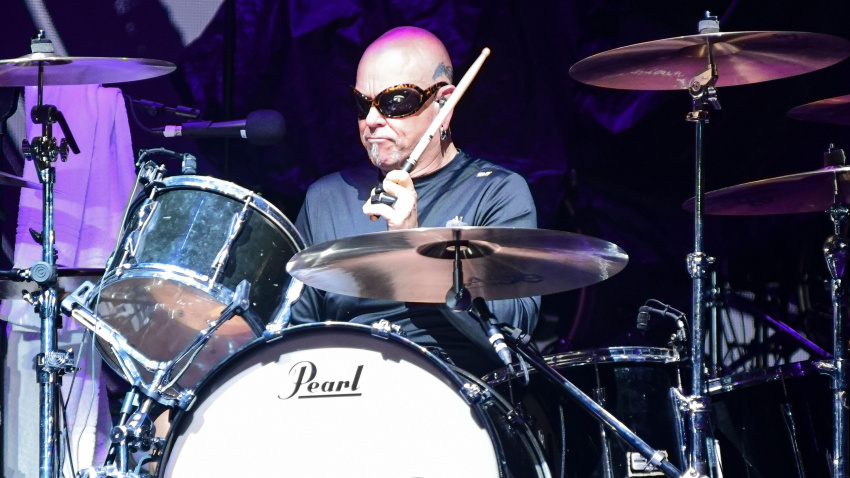 3D9PRCH Europe (Ian Haugland, drums) performing live. Masters of Rock Festival. Buenos Aires, Argentina