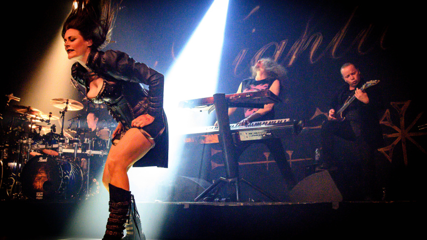 2J732H2 May 4, 2022, Toronto, Ontario, Canada: Finnish symphonic metal band NIGHTWISH opened it's long awaited North American tour in Toronto at History venue on May 4th 2022. In picture (L-R) TUOMAS HOLOPAINEN, FLOOR JANSEN, EMPPU VUORINEN, and EMPPU VUORINEN. (Credit Image: © Igor Vidyashev/ZUMA Press Wire)