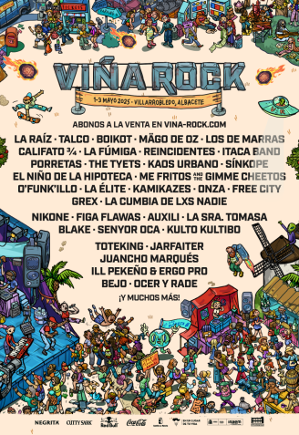 PRIMER ANUNCIO DEL CARTEL DE VIÑA ROCK 2025